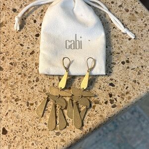 CAbi Gold Statement Earrings